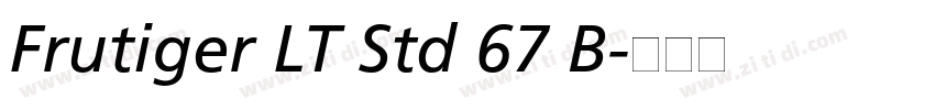 Frutiger LT Std 67 B字体转换